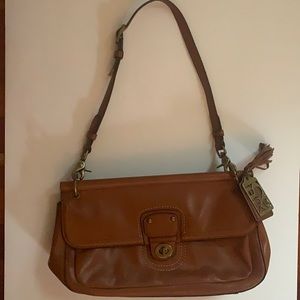 Coach Willis city brown leather handbag